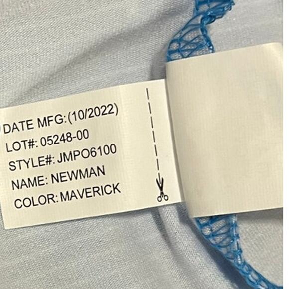 Johnnie-O‎ Men Newman Performance Golf Polo Shirt In Maverick Blue Stripes Small - Picture 5 of 9